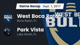 Recap: West Boca Raton  vs. Park Vista  2017