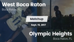 Matchup: West Boca Raton vs. Olympic Heights  2017