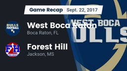 Recap: West Boca Raton  vs. Forest Hill  2017