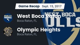 Recap: West Boca Raton  vs. Olympic Heights  2017