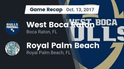 Recap: West Boca Raton  vs. Royal Palm Beach  2017
