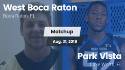 Matchup: West Boca Raton vs. Park Vista  2018
