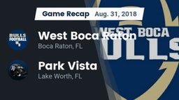Recap: West Boca Raton  vs. Park Vista  2018