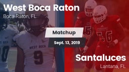Matchup: West Boca Raton vs. Santaluces  2019
