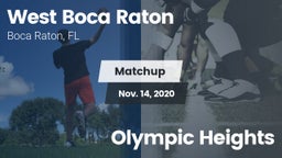 Matchup: West Boca Raton vs. Olympic Heights 2020