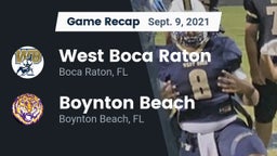 Recap: West Boca Raton  vs. Boynton Beach  2021