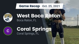 Recap: West Boca Raton  vs. Coral Springs  2021