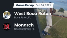 Recap: West Boca Raton  vs. Monarch  2021