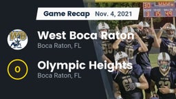 Recap: West Boca Raton  vs. Olympic Heights  2021