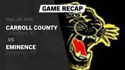 Recap: Carroll County  vs. Eminence  2016
