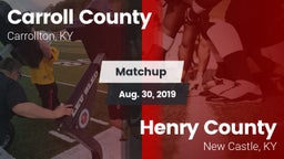 Matchup: Carroll County vs. Henry County  2019