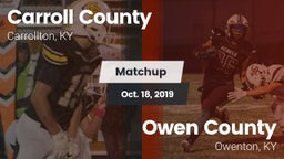 Matchup: Carroll County vs. Owen County  2019