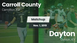 Matchup: Carroll County vs. Dayton  2019