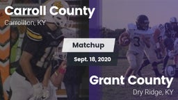 Matchup: Carroll County vs. Grant County  2020