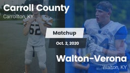Matchup: Carroll County vs. Walton-Verona  2020