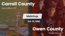 Matchup: Carroll County vs. Owen County  2020