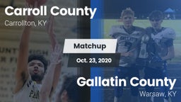 Matchup: Carroll County vs. Gallatin County  2020