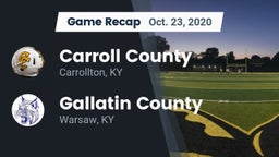 Recap: Carroll County  vs. Gallatin County  2020