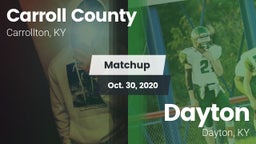 Matchup: Carroll County vs. Dayton  2020
