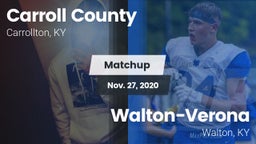 Matchup: Carroll County vs. Walton-Verona  2020