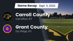 Recap: Carroll County  vs. Grant County  2022