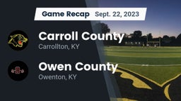 Recap: Carroll County  vs. Owen County  2023