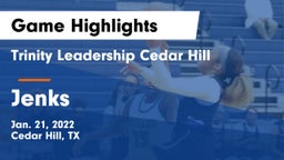 Trinity Leadership Cedar Hill vs Jenks  Game Highlights - Jan. 21, 2022