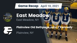 Recap: East Meadow  vs. Plainview Old Bethpage John F Kennedy  2021