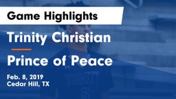 Trinity Christian  vs Prince of Peace  Game Highlights - Feb. 8, 2019