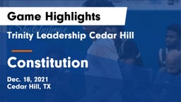 Trinity Leadership Cedar Hill vs Constitution  Game Highlights - Dec. 18, 2021