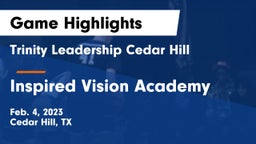 Trinity Leadership Cedar Hill vs Inspired Vision Academy Game Highlights - Feb. 4, 2023