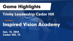 Trinity Leadership Cedar Hill vs Inspired Vision Academy Game Highlights - Jan. 13, 2024