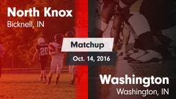 Matchup: North Knox vs. Washington  2016