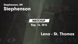 Matchup: Stephenson vs. Lena - St. Thomas 2016