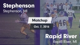 Matchup: Stephenson vs. Rapid River  2016