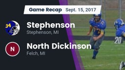 Recap: Stephenson  vs. North Dickinson  2017
