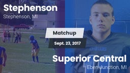 Matchup: Stephenson vs. Superior Central  2017