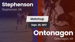 Matchup: Stephenson vs. Ontonagon  2017