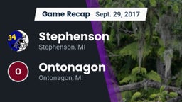 Recap: Stephenson  vs. Ontonagon  2017