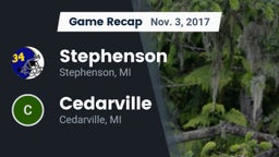 Recap: Stephenson  vs. Cedarville  2017