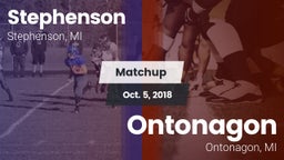 Matchup: Stephenson vs. Ontonagon  2018