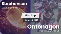 Matchup: Stephenson vs. Ontonagon 2020