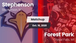 Matchup: Stephenson vs. Forest Park  2020