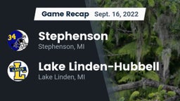 Recap: Stephenson  vs. Lake Linden-Hubbell 2022