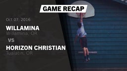 Recap: Willamina  vs. Horizon Christian  2016