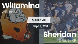 Matchup: Willamina vs. Sheridan  2018