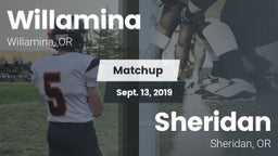 Matchup: Willamina vs. Sheridan  2019