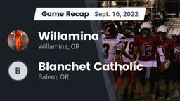Recap: Willamina  vs. Blanchet Catholic  2022