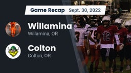 Recap: Willamina  vs. Colton  2022