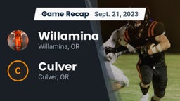 Recap: Willamina  vs. Culver  2023